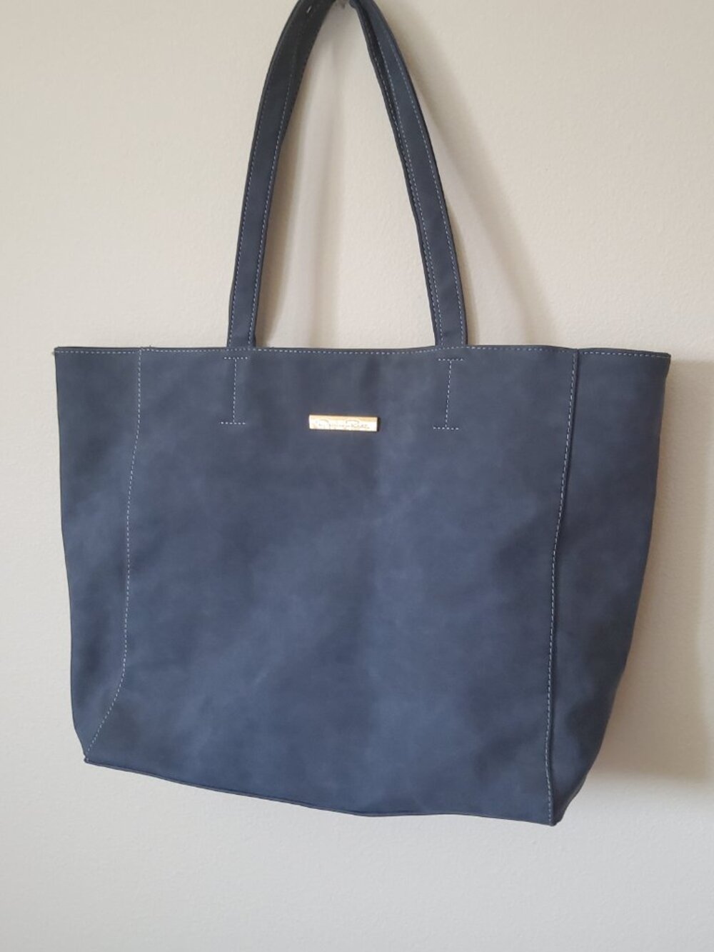 Oscar De La Renta Blue Suede Tote bag